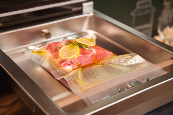 Vacuum Sealed hamburger meat VacMaster Commercial Vacuum Sealer